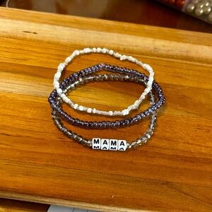 Mama 😍 stretch bracelet stack